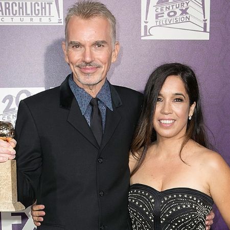 Connie Angland and her husband, Billy Bob Thornton at award show.